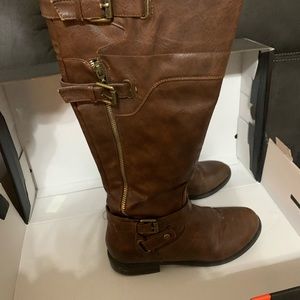 Guess Dark Brown Riding Boots